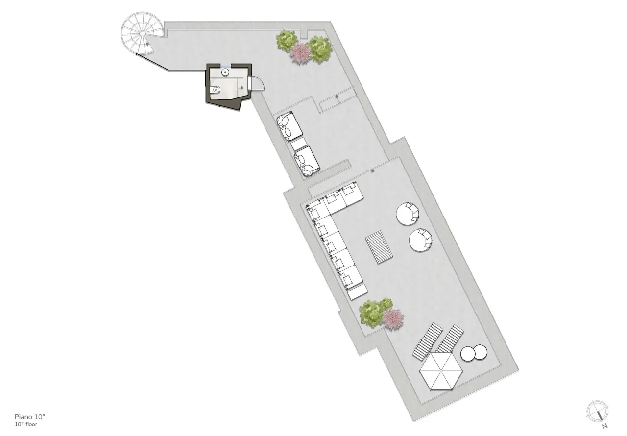 living - Porta Venezia - Living - Dils - Plan d'étage - 3