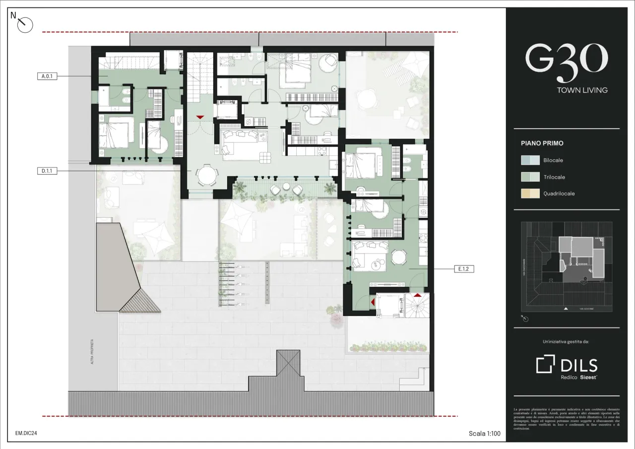 living - G30 Town House - Planimetria - 3