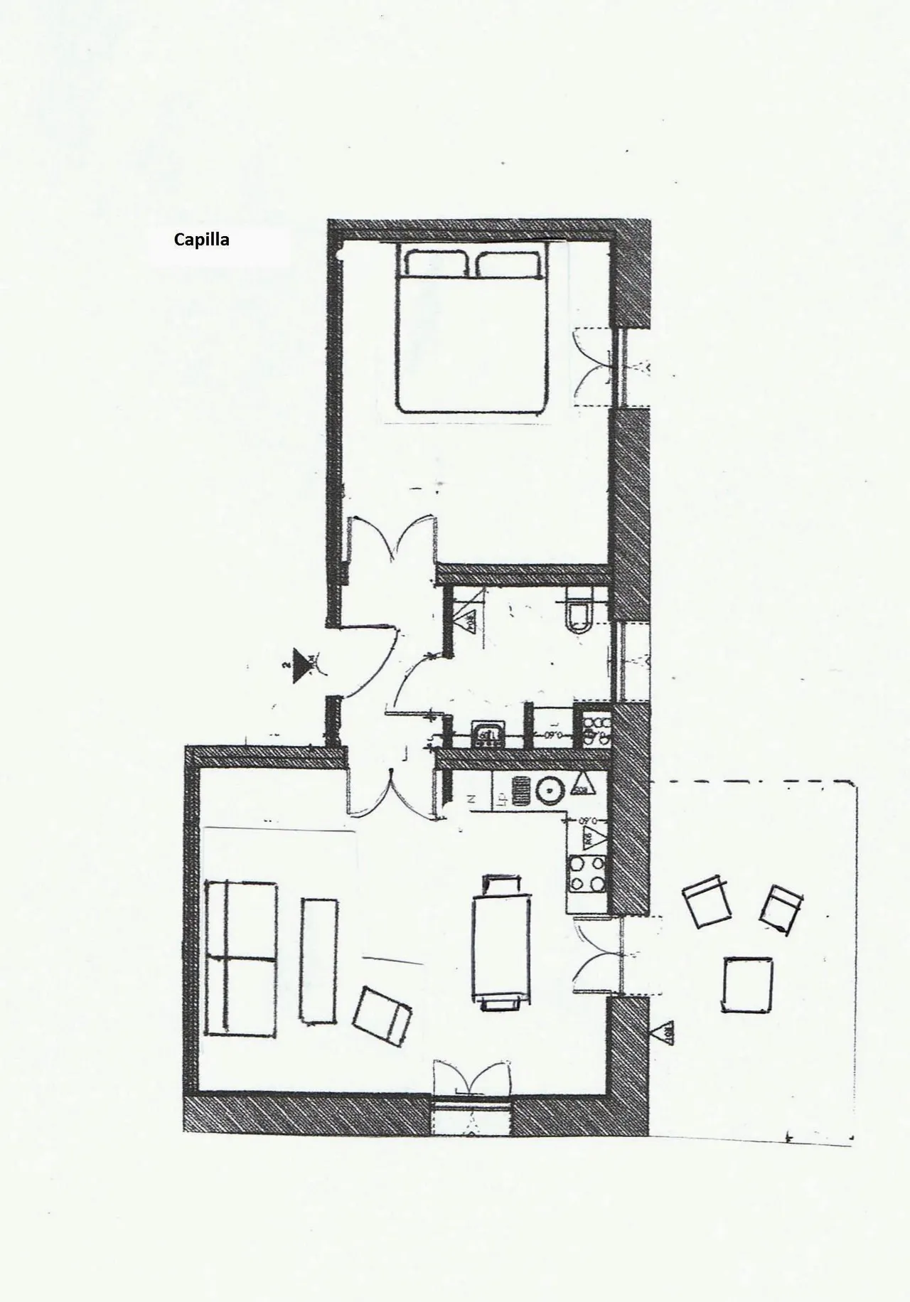 living - Casa rural de 1,200m² en venta en Penedès, Barcelona - Plano del piso - 3