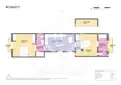 living - Piso de 73m² en venta en Poble Sec, Barcelona - Plano del piso thumbnail - 1