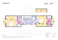 living - Piso de 73m² en venta en Poble Sec, Barcelona - Plano del piso thumbnail - 1
