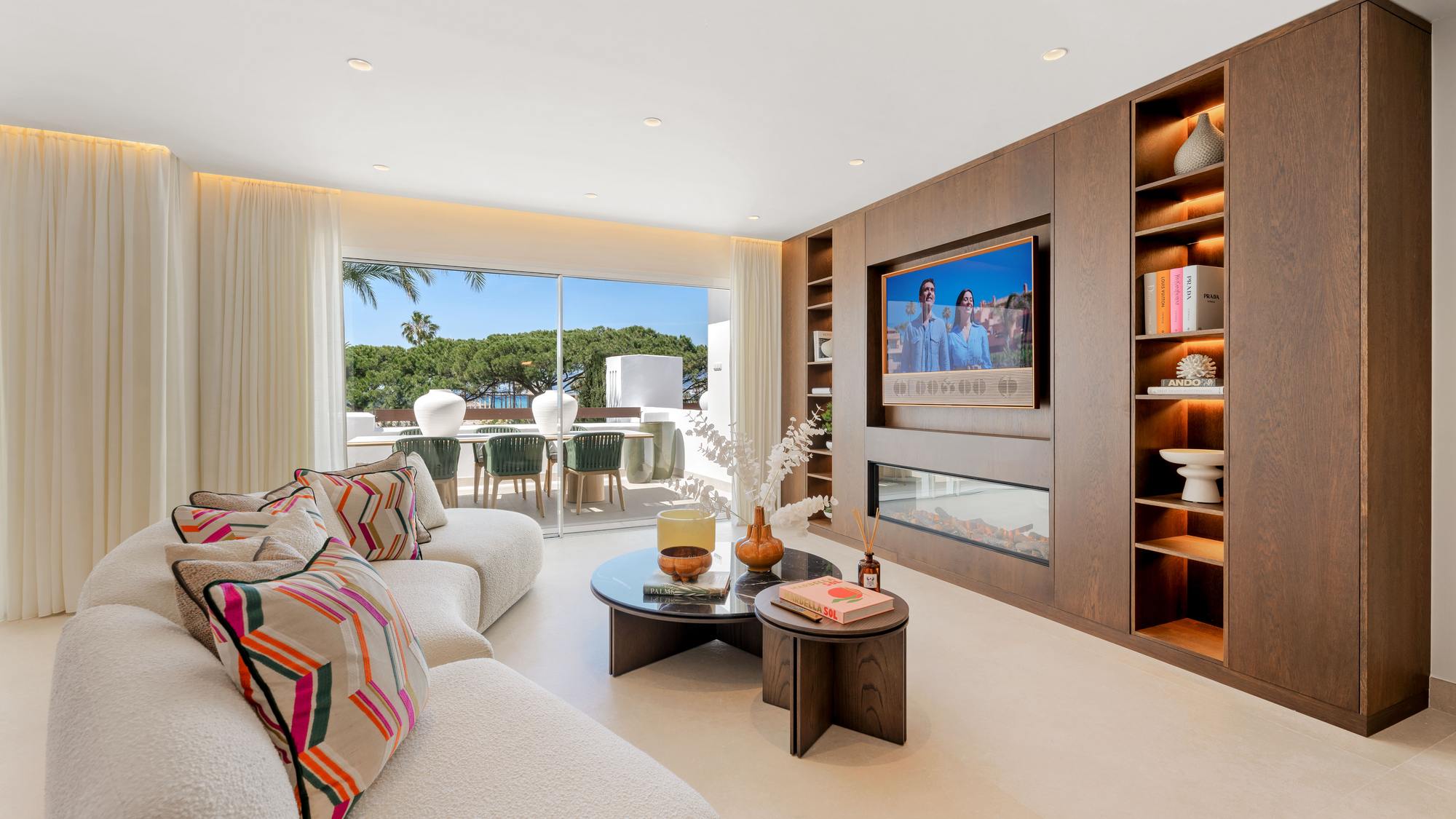 living - Piso de 150m² con 40m² terraza en venta en Este Marbella - gallery - 2