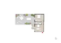 living - Cosenza 6 - Living - Dils - Verdiepingsplan thumbnail - 1