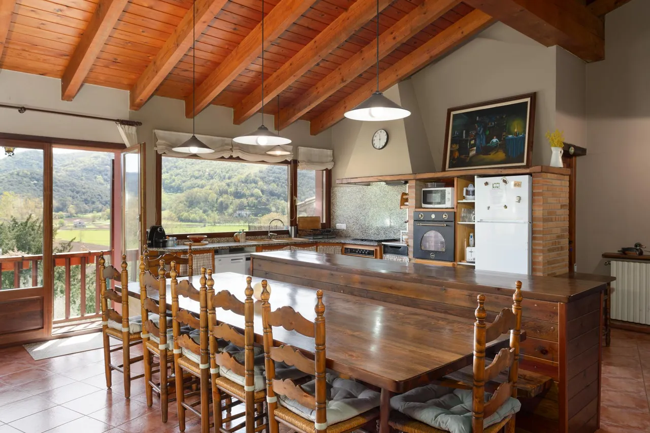 living - 690m² masia with 379m² garden for sale in La Garrotxa - gallery - 6