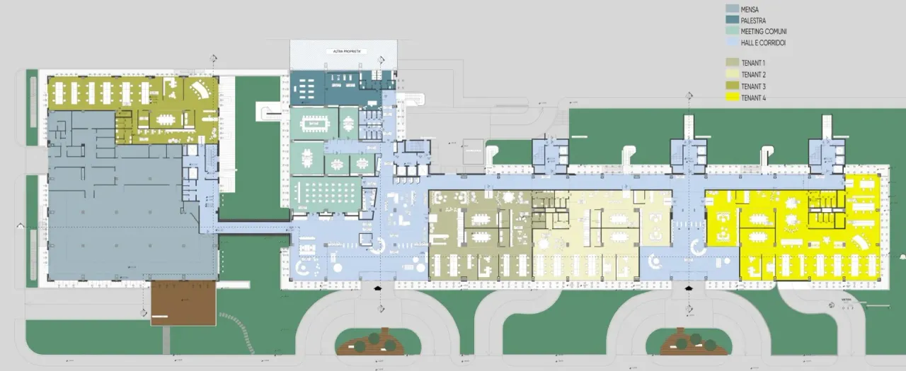 office - Assago Milanofiori – Palazzo M/N - Office - Dils - Plano del piso - 1