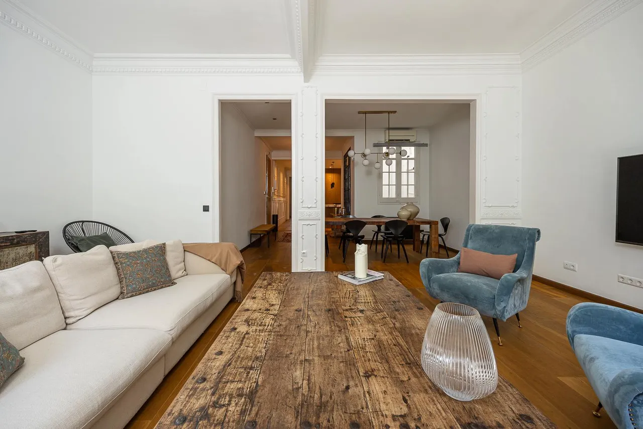 living - 174m² apartment with 6m² terrace for rent in Eixample Left - gallery - 4