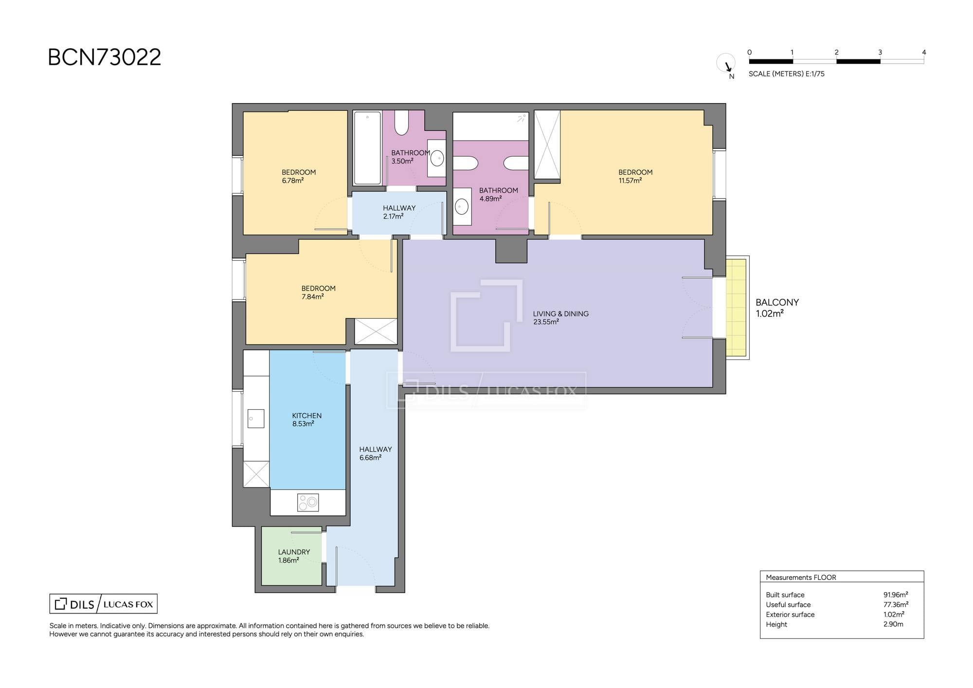 living - Piso de 92m² en venta en Gótico, Barcelona - gallery - 4