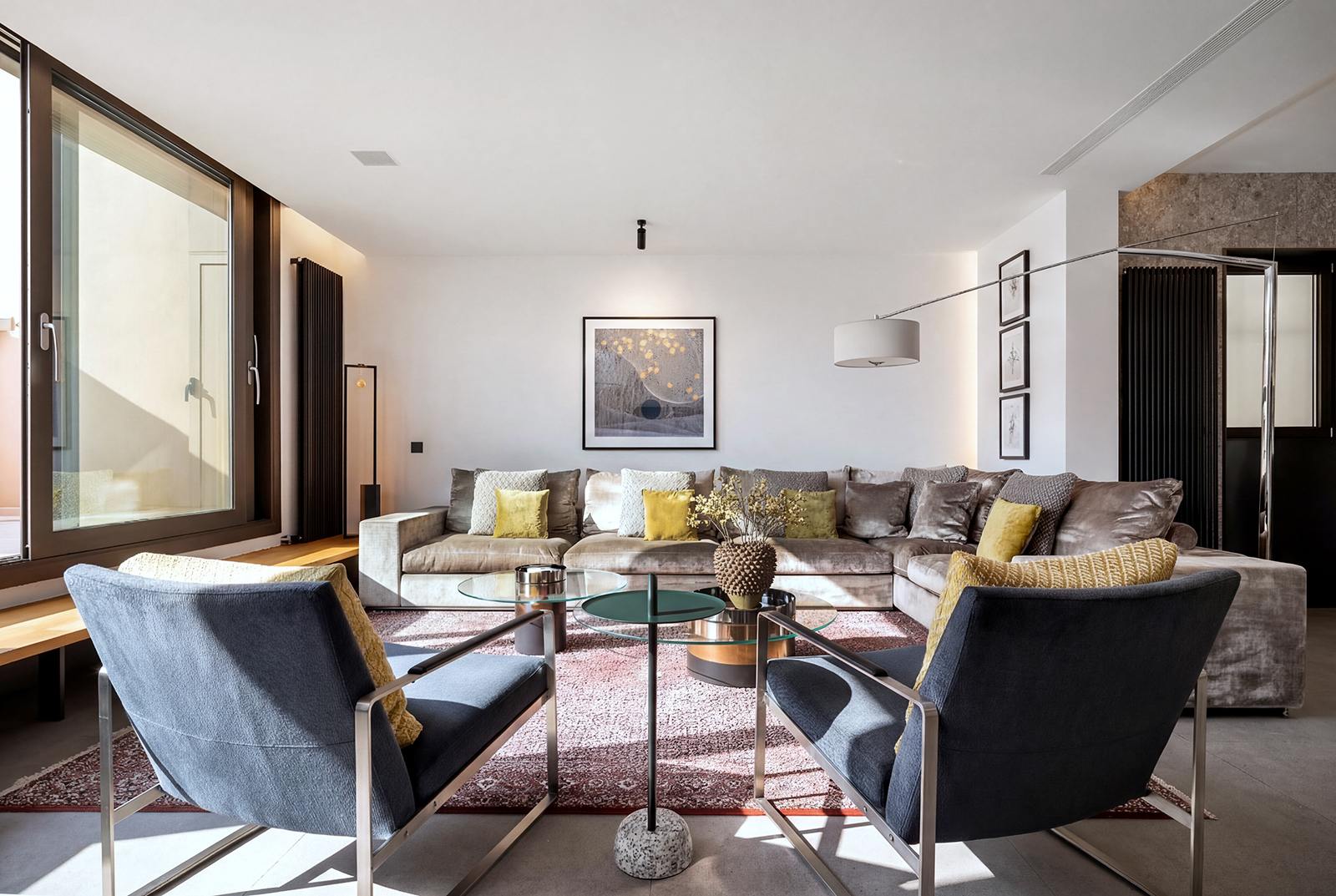 living - 150m² apartment with 172m² terrace for rent in Eixample Right - gallery - 2