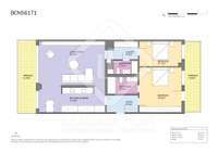 living - 115m² apartment with 26m² terrace for sale in Pedralbes - Floor Plan thumbnail - 1