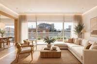 living - Ático de 240 m² con 20 m² de terraza en venta en Turó Park - gallery thumbnail - 2