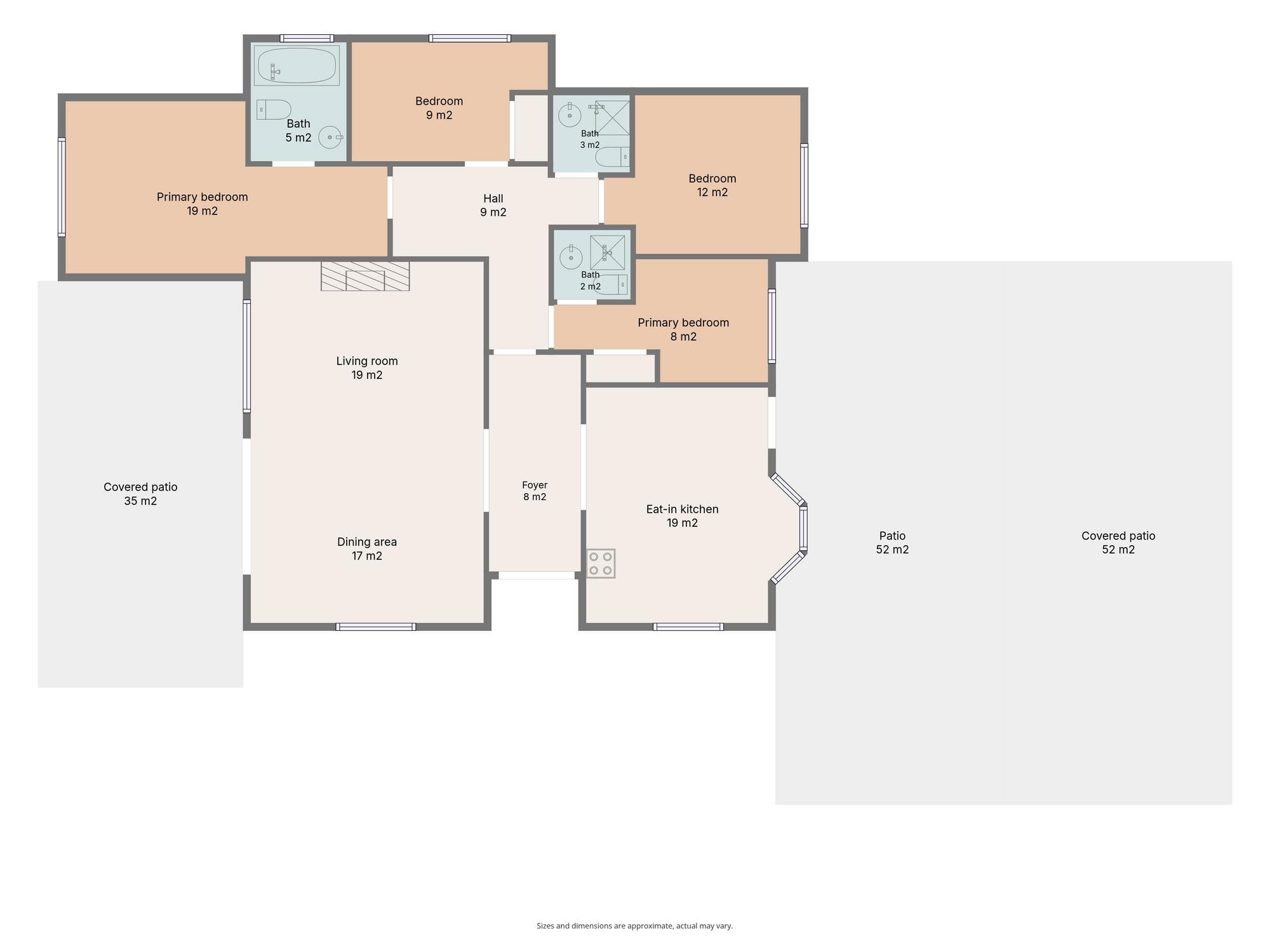 living - 220m² house / villa for sale in Sant Vicenç de Montalt - Floor Plan thumbnail - 1