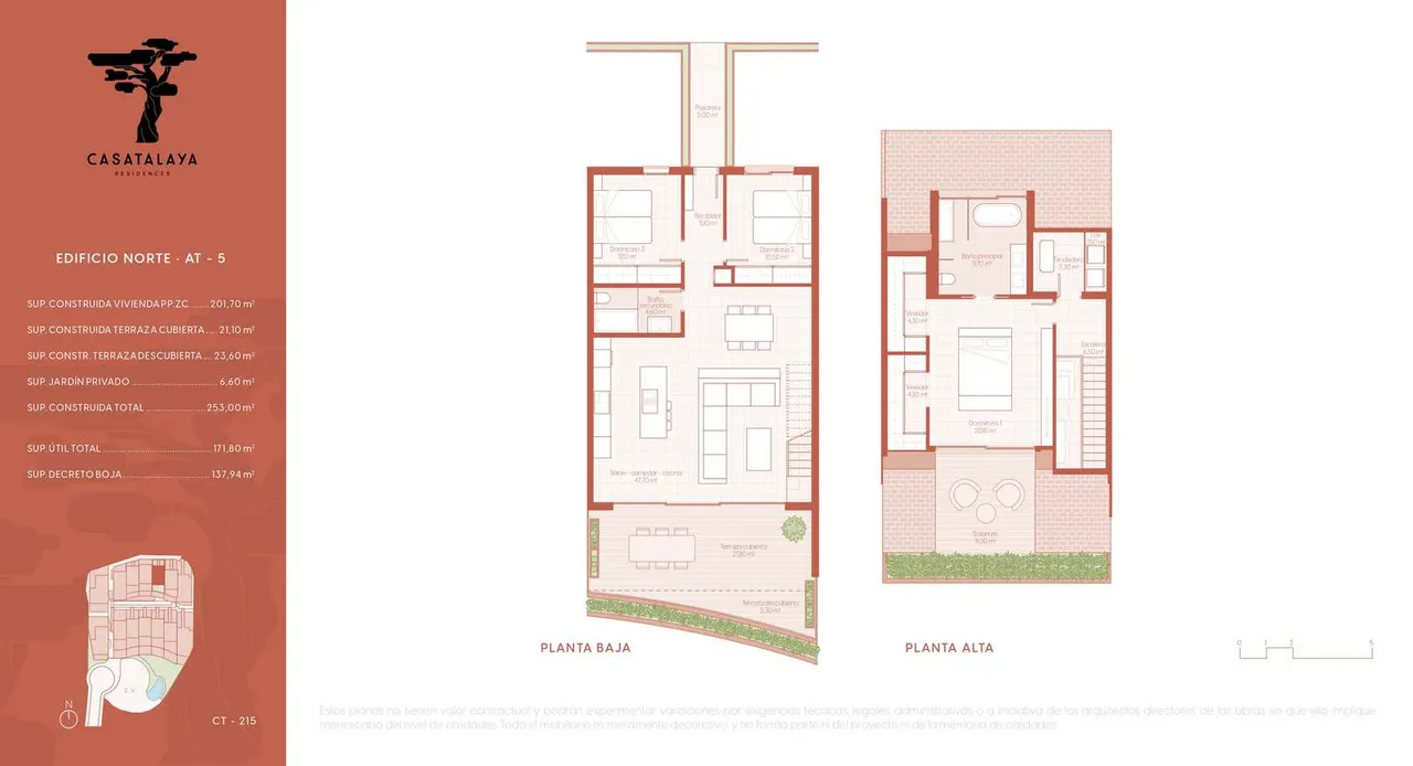 living - Casatalaya Residences - Plano del piso - 1