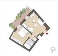 living - Argelati 1 - Wonen - Dils - Verdiepingsplan thumbnail - 1