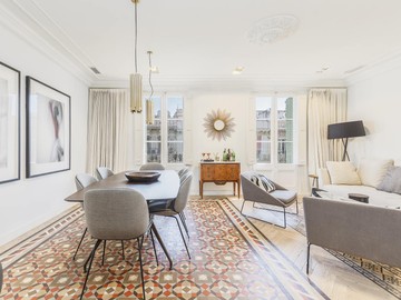 living - Piso de 133m² en venta en Eixample Izquierdo, Barcelona - featured