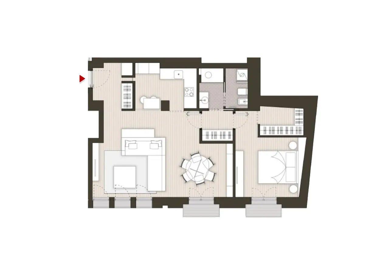 living - Sant'Ambrogio 4 - Living - Dils - Planimetria - 1