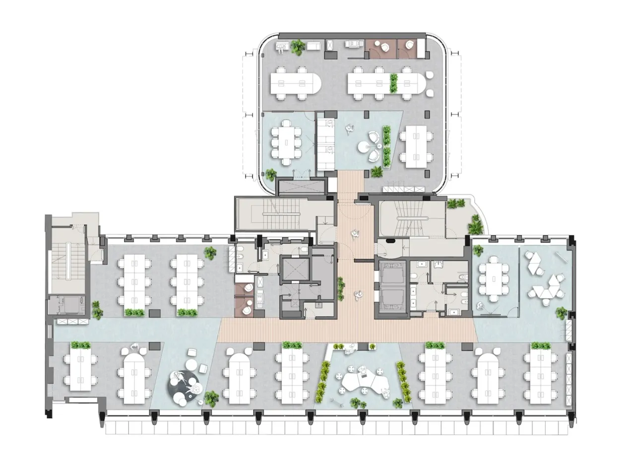 office - Sempione 68 - Office - Dils - Verdiepingsplan - 1