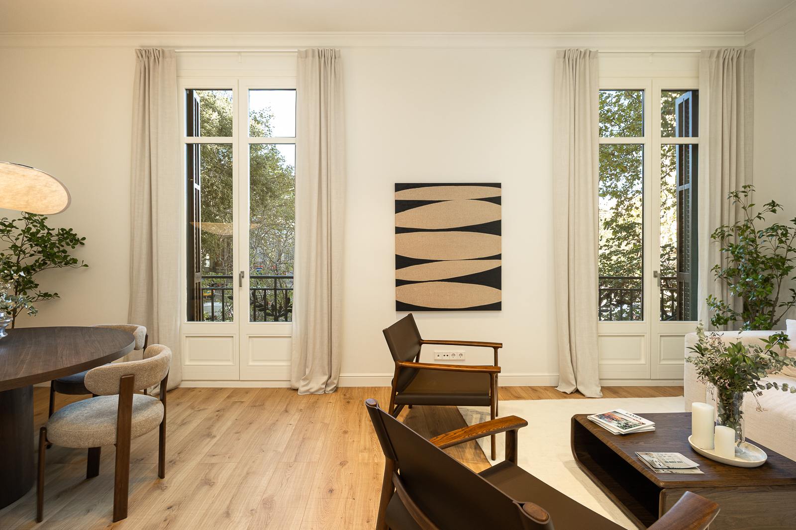 living - Piso de 119m² con 17m² terraza en venta en Eixample Izquierdo - featured