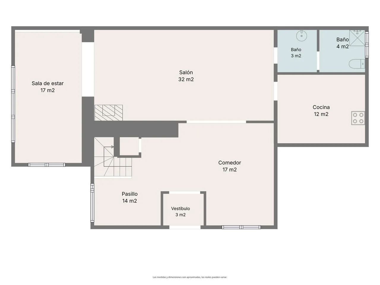 living - 229m² country house with 22m² terrace for sale in Penedès - Floor Plan - 1