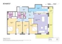living - 144m² apartment with 18m² terrace for sale in Pedralbes - Floor Plan thumbnail - 1