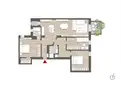 living - Four-room apartment via F. Santi 5 Milan - Floor Plan thumbnail - 1
