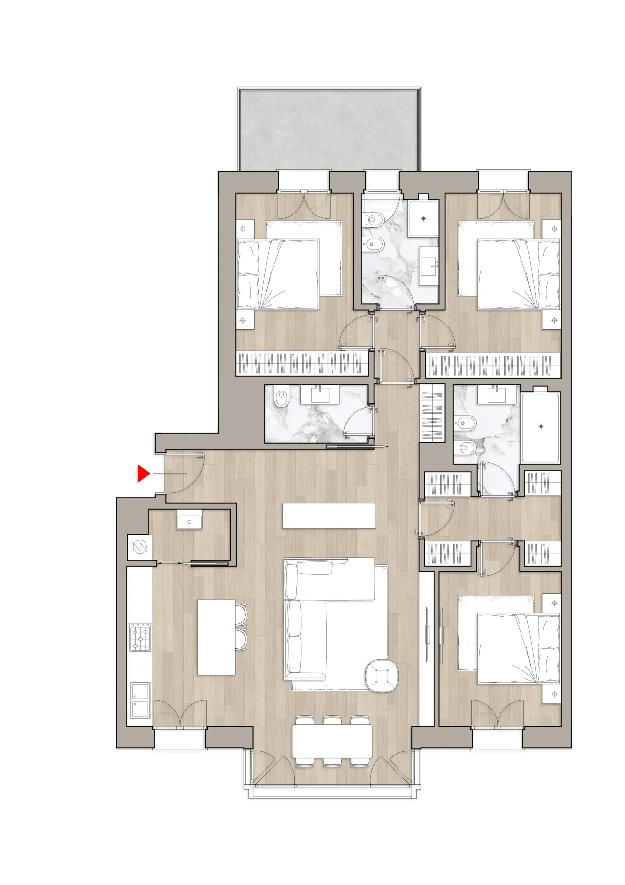 living - Kramer 26 - Living - Dils - Planimetria - 1