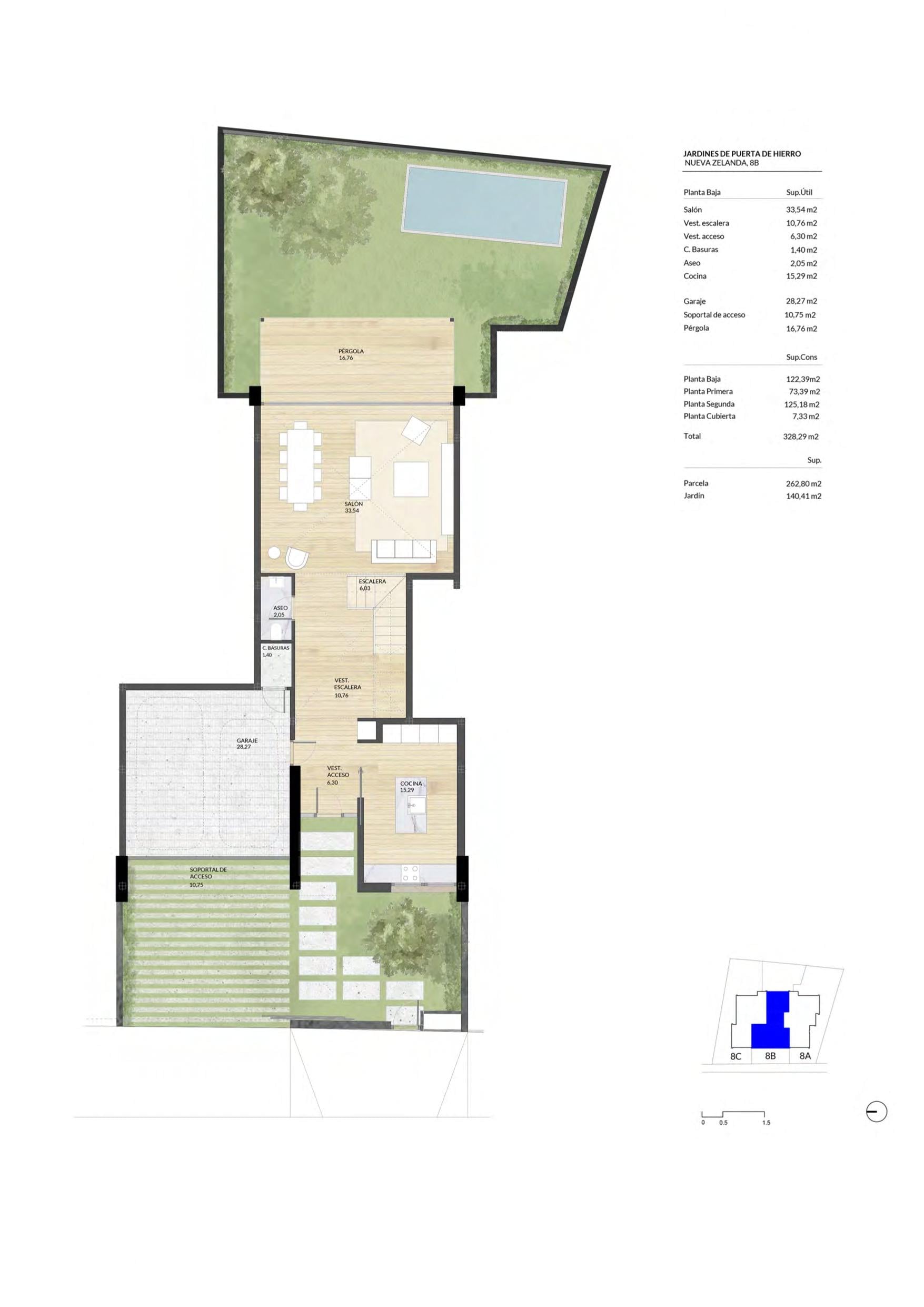 living - 446m² house / villa for sale in Puerta de Hierro, Madrid - Floor Plan thumbnail - 1
