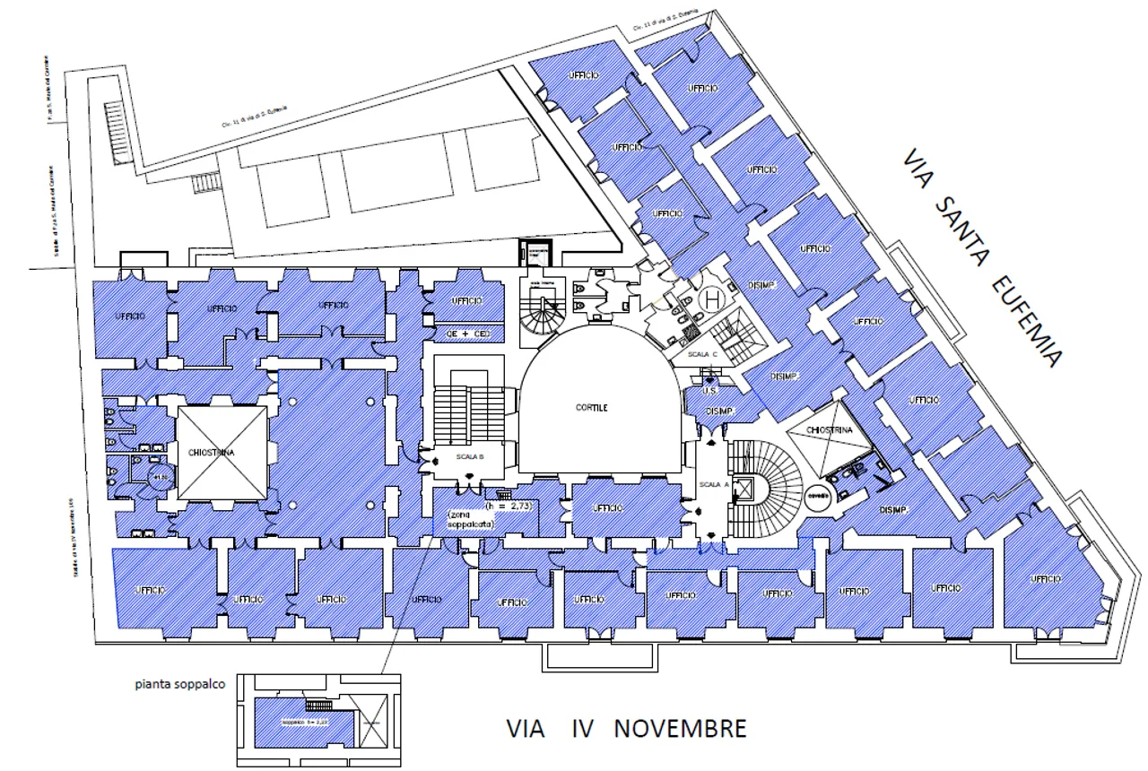 office - Via IV Novembre 114 - Office - Dils - Verdiepingsplan - 2