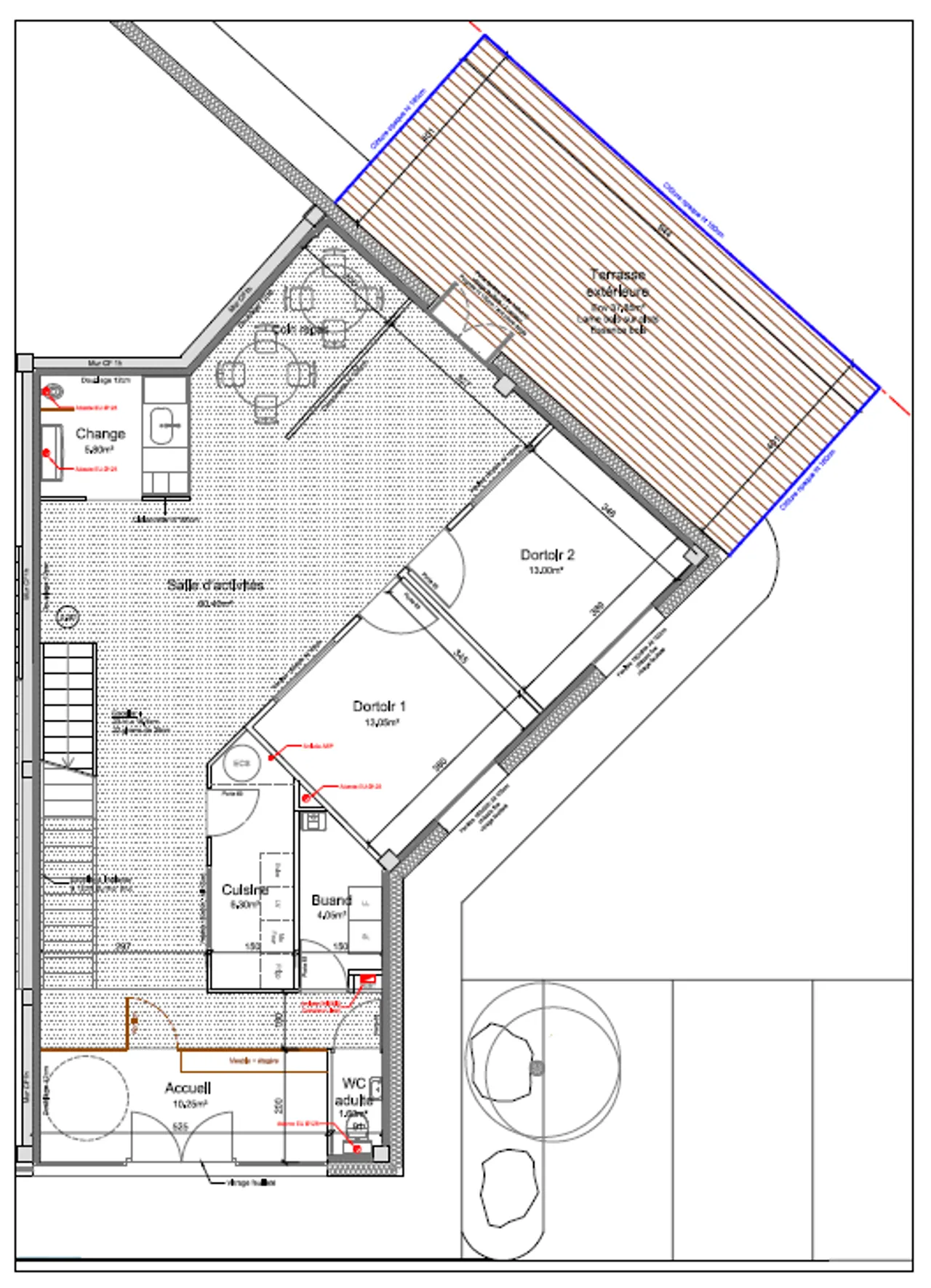 office - Services / Showroom For Rent - Floor Plan - 2