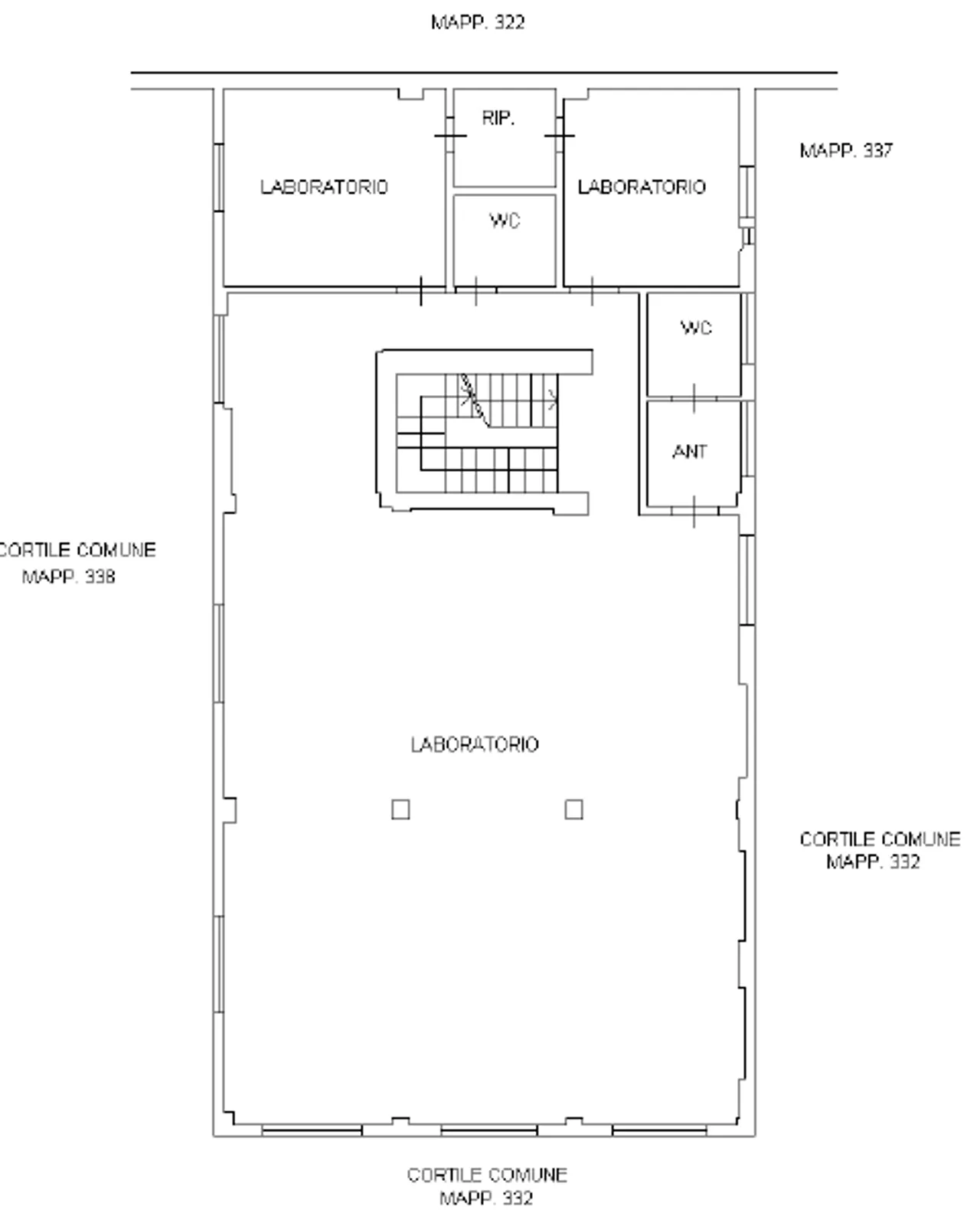 office - Confalonieri 36 - Office - Dils - Verdiepingsplan - 1