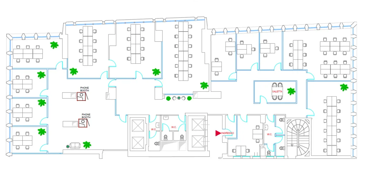 office - Torre Breda - Repubblica 32 - Office - Dils - Floor Plan - 1