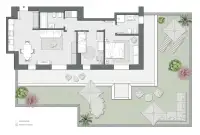Trilocale di 101 m2 - Edificio A3 - LivinUp  | Milano - Floor Plan thumbnail - 1