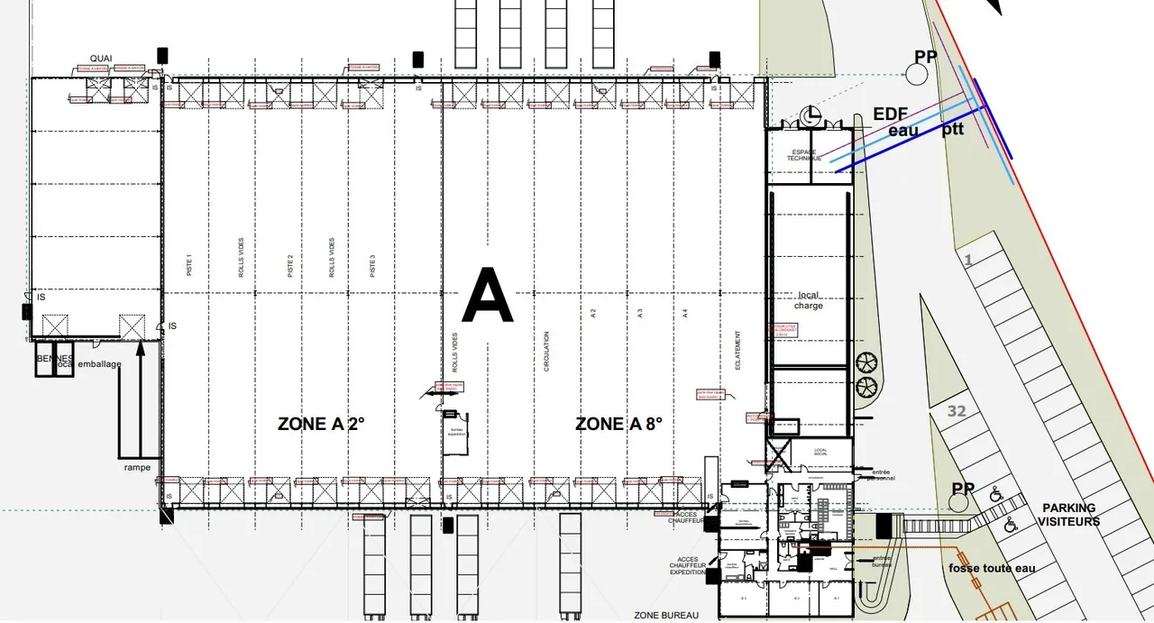 logistics - Courier Warehouse For Rent - Planimetria - 1