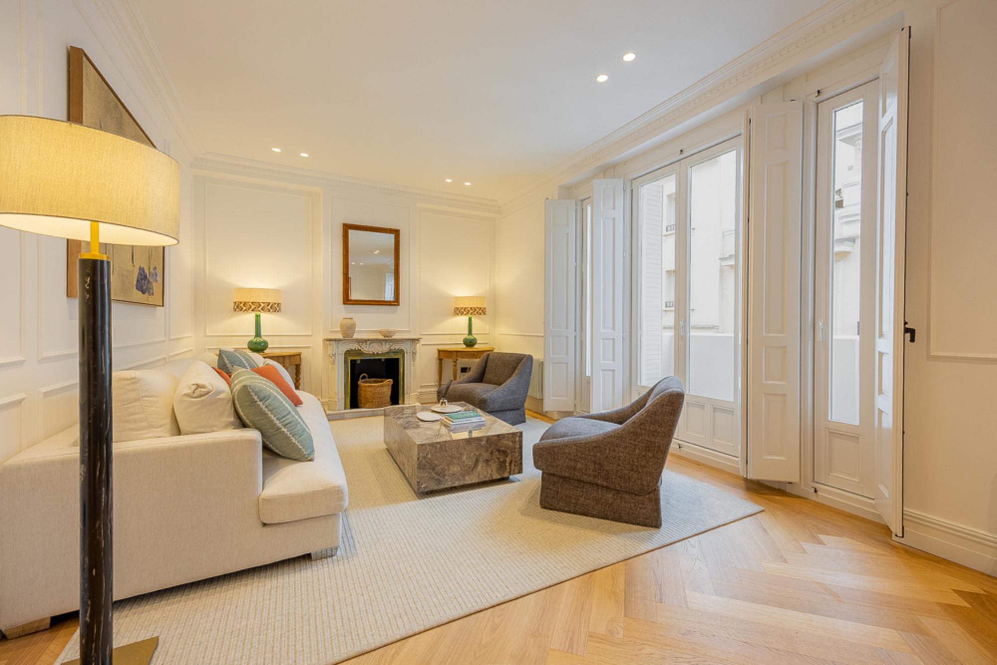 living - 245m² apartment for sale in Almagro, Madrid - gallery thumbnail - 3