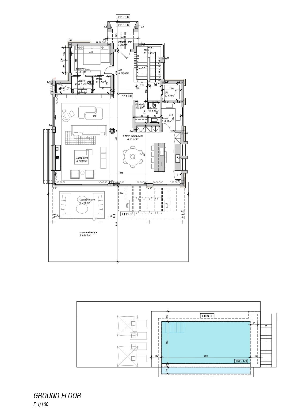 living - 802m² house / villa with 421m² terrace for sale in Golden Mile - Floor Plan thumbnail - 2