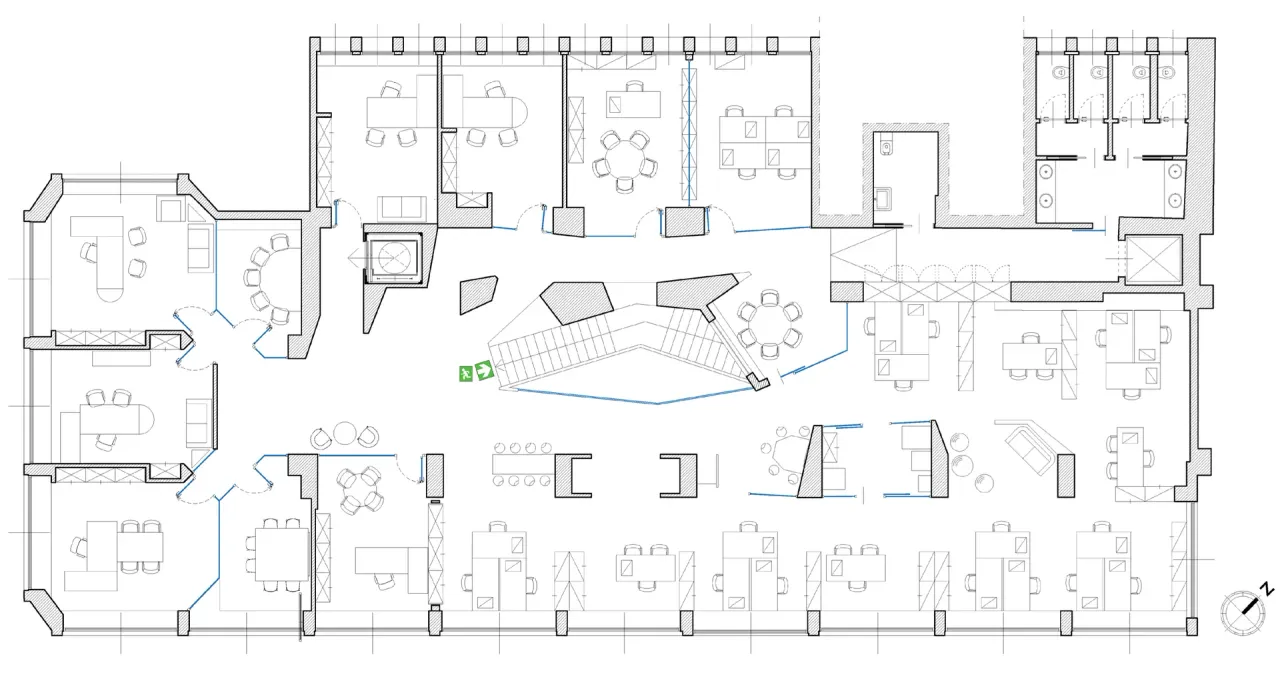 office - Filzi 27 - Uffici - Dils - Planimetria - 1