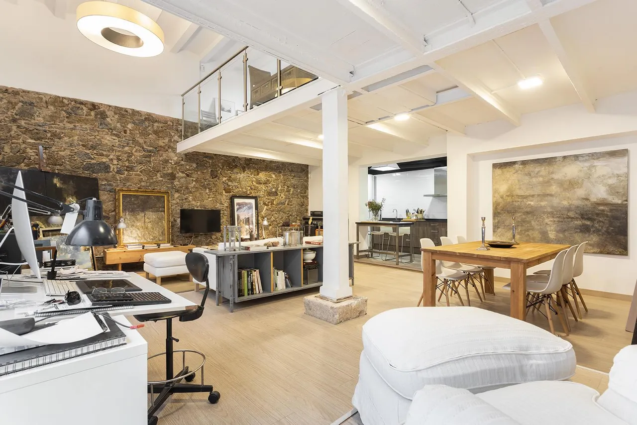 living - Loft de 152 m² con 10 m² de terraza en venta en Gracia - gallery - 3