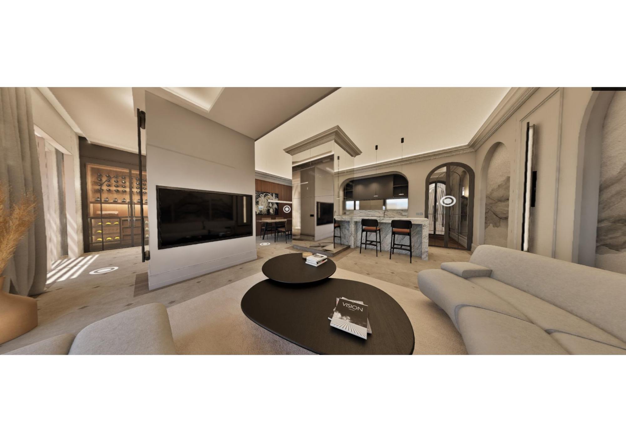 living - 199m² apartment for sale in Lista, Madrid - gallery - 2