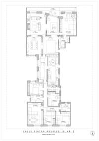 living - Piso de 453m² en venta en Argüelles, Madrid - Plano del piso thumbnail - 1