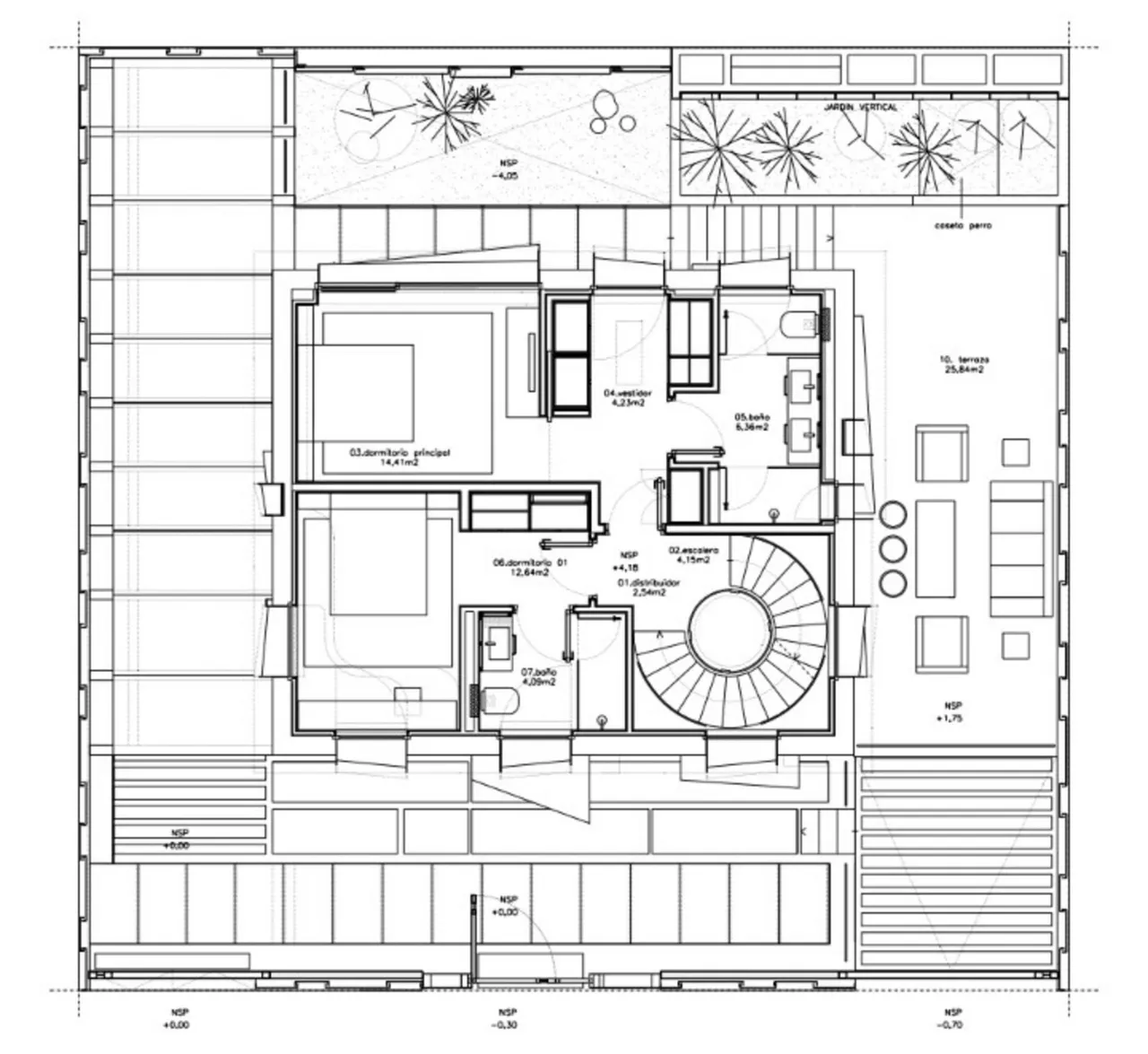 living - Casa / villa de 450m² con 50m² de jardín en venta en Niño Jesús - Plano del piso - 3