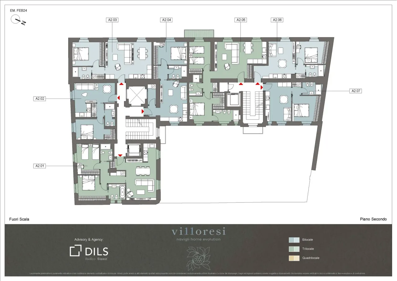 living - Villoresi 11 - Living - Dils - Floor Plan - 1