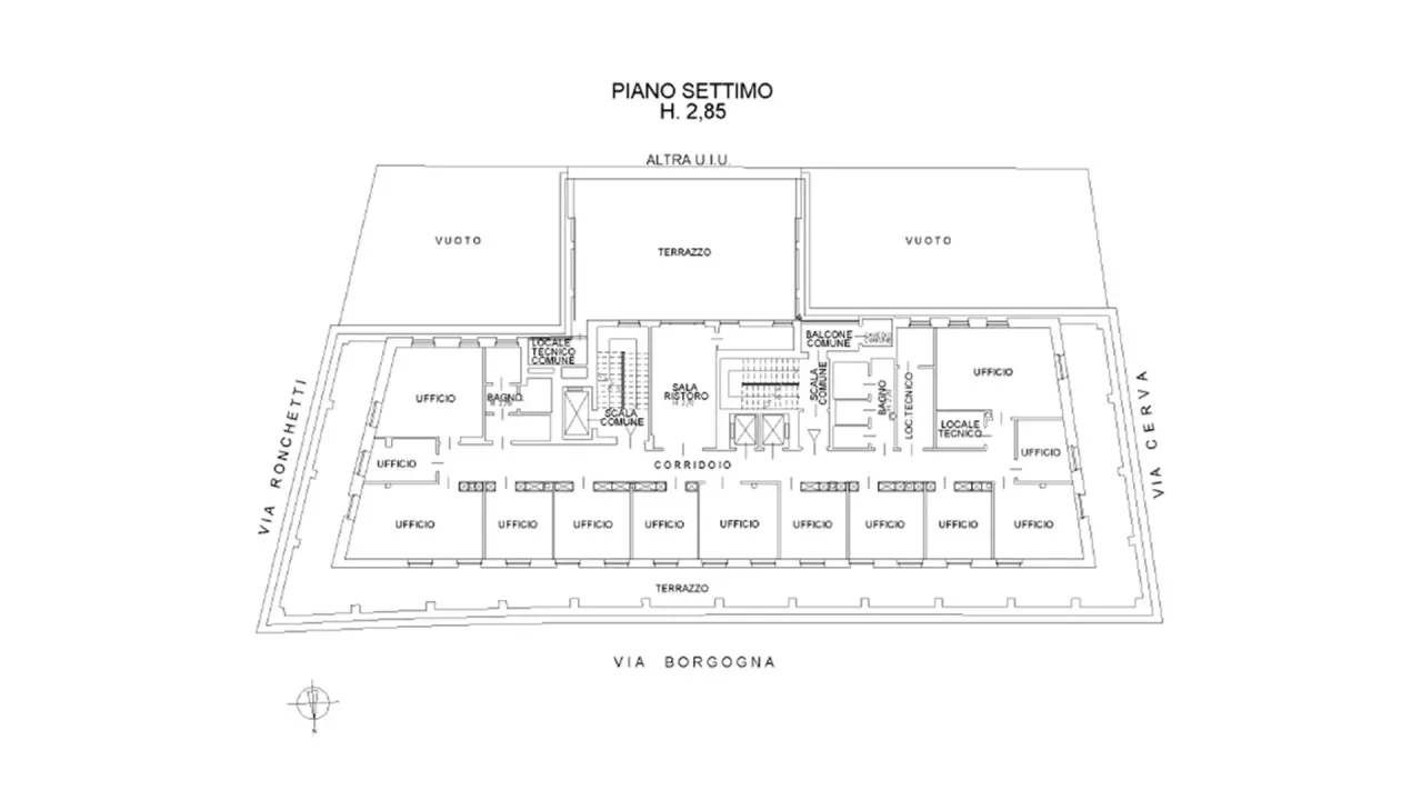 office - Borgogna 8 - Office - Dils - Floor Plan - 3
