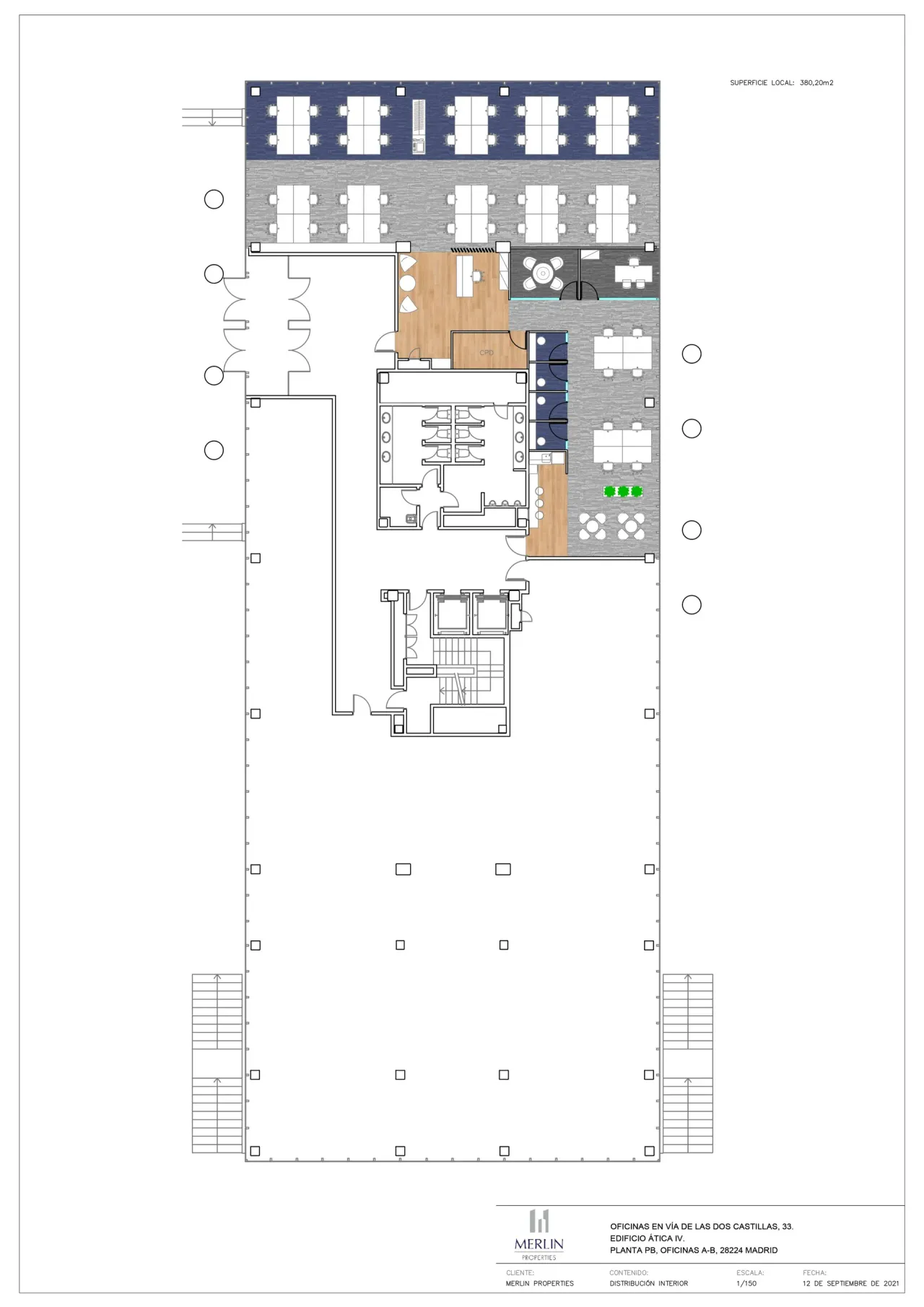 office - Ática - IV - Bureaux - Dils - Plan d'étage - 2