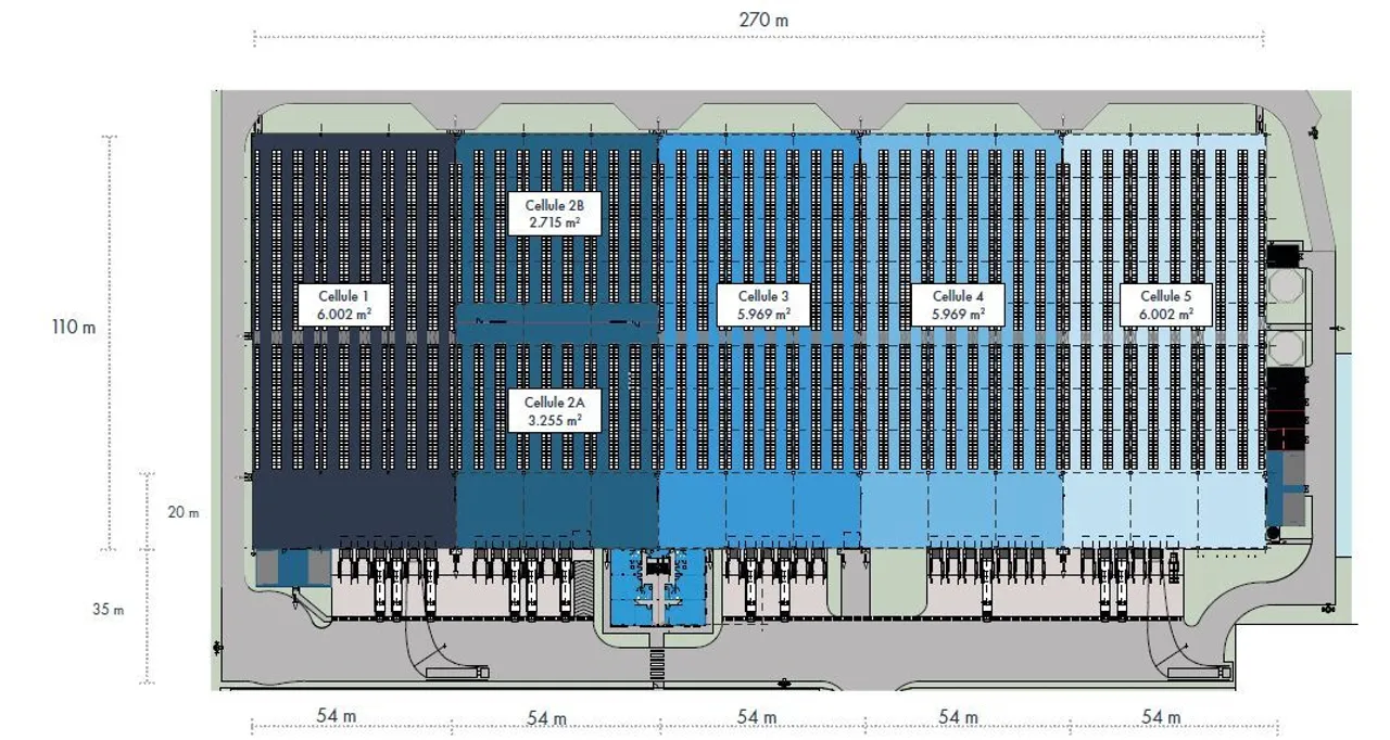 logistics - Logistics Warehouse For Rent - Floor Plan - 2