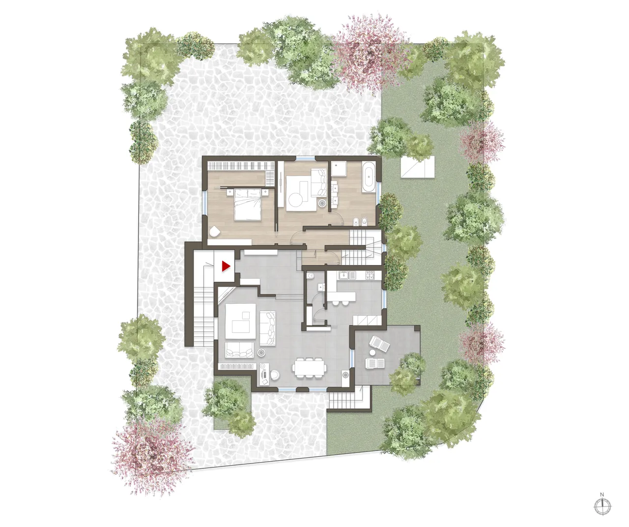 living - Detached house for sale via II Giugno 9b Gaggiano - Floor Plan - 1