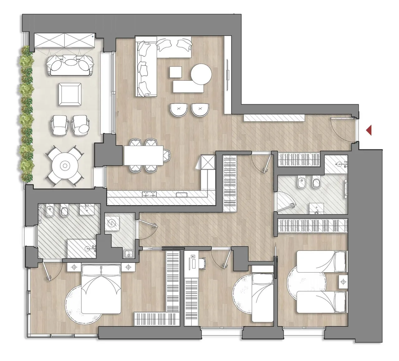 living - Adamello10 - Verdiepingsplan - 1