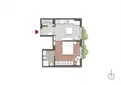living - Two-room flat for sale via Spadolini 9A Milan - Floor Plan thumbnail - 1