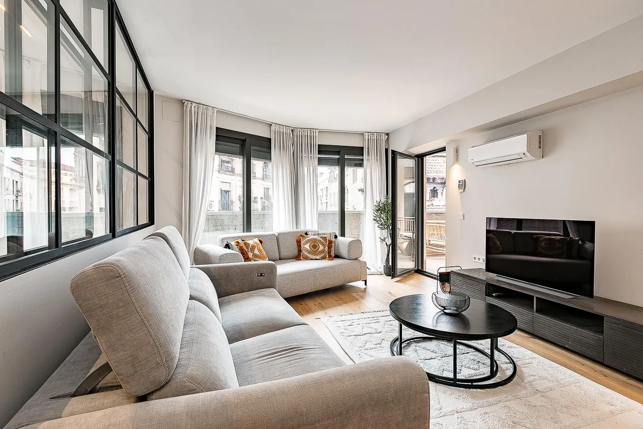 living - Piso de 109m² con 27m² terraza en venta en Gótico - gallery - 7