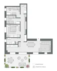 Three Bedrooms of 138 sqm - Edificio C2 - LivinUp  | Milano - Floor Plan thumbnail - 1