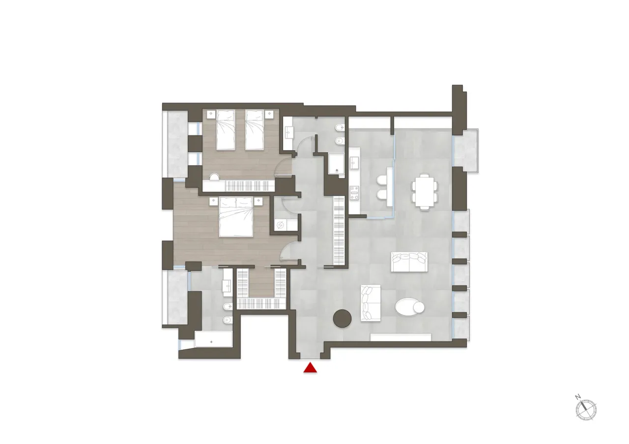 living - Sant'Ambrogio 4 - Living - Dils - Planimetria - 1