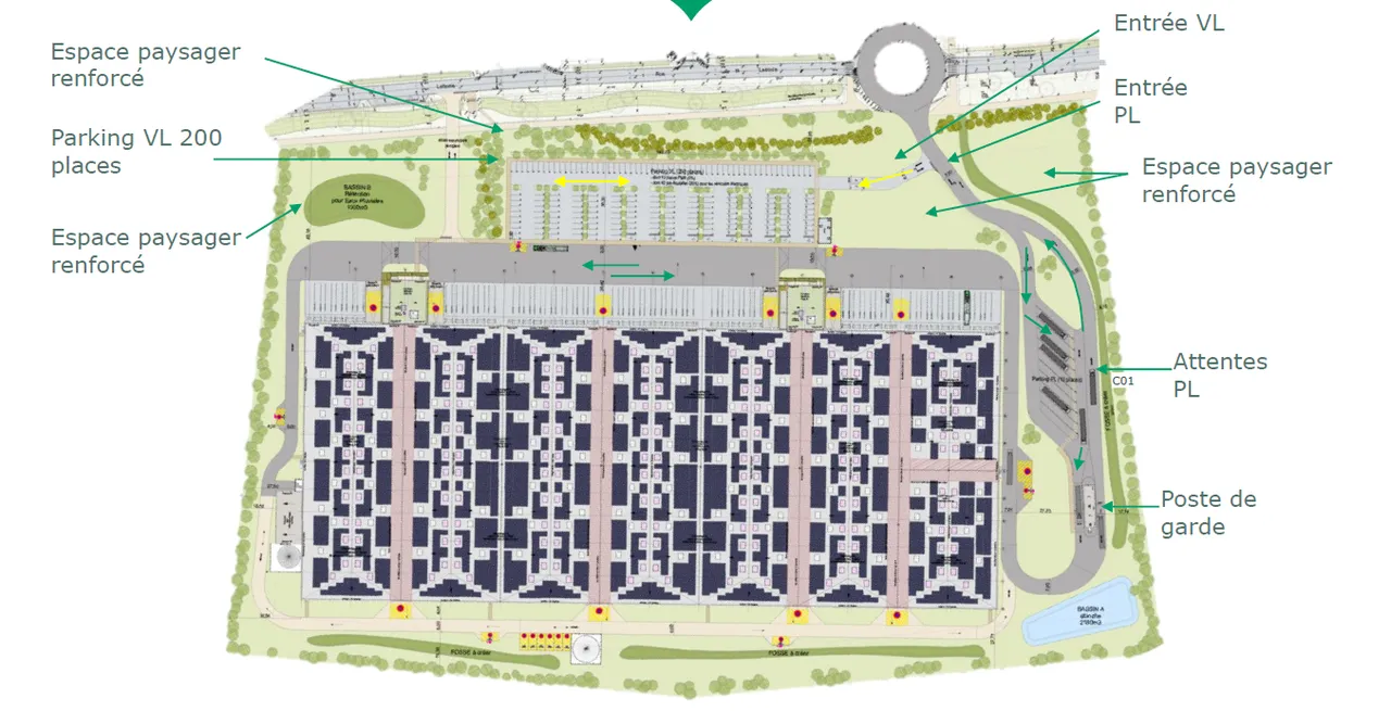 logistics - Entrepôt Logistique À Louer - Plan d'étage - 1